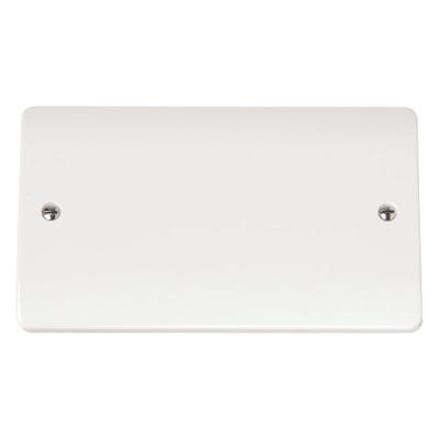 2 Gang Blank Plate