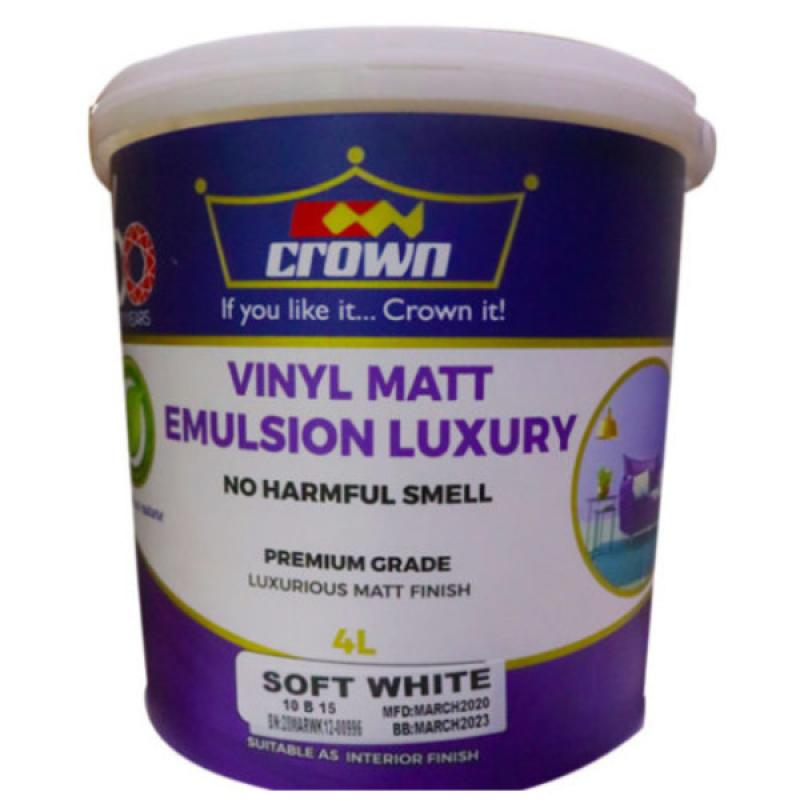 Crown Vinyl Matt Emulsion Luxury 4L