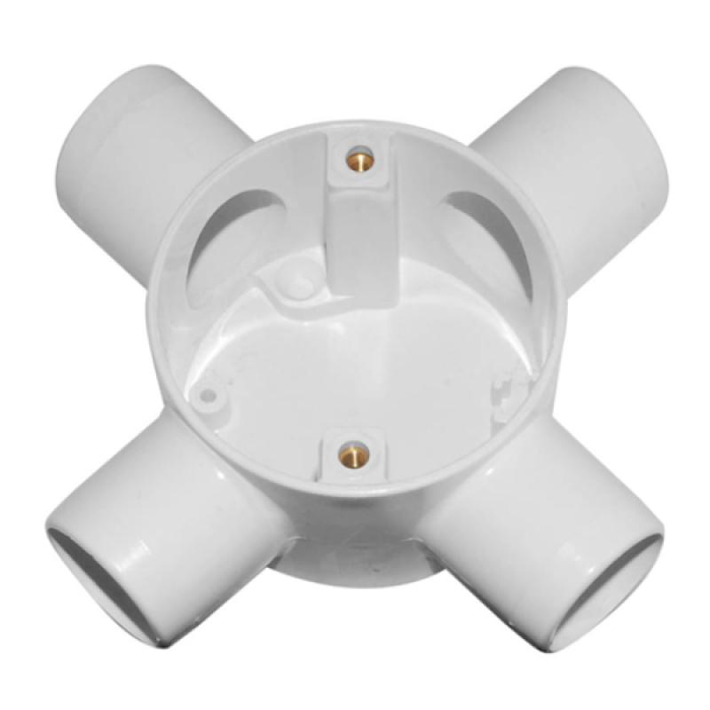 Junction Circular Box 4 Way – 25mm